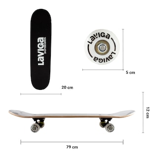 Foto 2 | Foto 2 | Patineta Juvenil Para Niños Degradado Rojo Laviga Madera Gruesa De Alta Resistencia