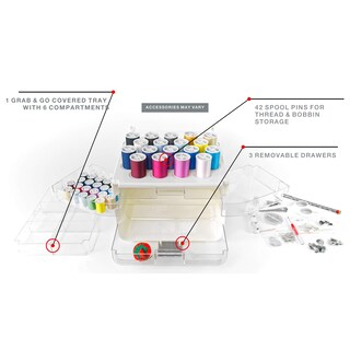 Foto 4 | Foto 4 | Kit de Costura y Organizador de Manualidades Singer 224 Piezas - Venta Internacional