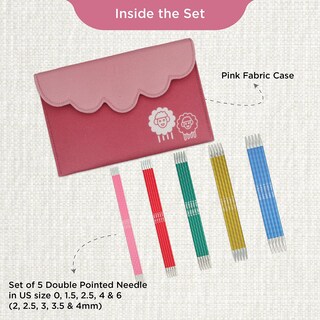 Foto 2 | Foto 2 | Juego De Agujas De Doble Punta Knitpro Zing Starter De 15 Cm (6 Pulgadas) - Venta Internacional.