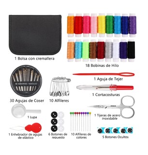 Foto 2 | Foto 2 | Kit De Costura 86 De Costura Y Accesorios Costurero Lujo