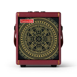 Foto 1 | Foto 1 | Amplificador De Guitarra Inteligente Portátil Edición Especial Steve Vai Positive Grid Spark Mini Vai Color Vino De 10w