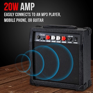 Foto 2 | Foto 2 | Amplificador Lyxpro De 20 W Para Guitarra Eléctrica Con Altavoz, Color Negro - Venta Internacional.