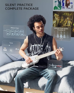 Foto 5 | Foto 5 | Guitarra Eléctrica Acústica Donner Hush I Pro Con Kit De Efectos - Venta Internacional.