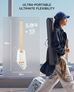 Foto 7 | Foto 7 | Guitarra Eléctrica Acústica Donner Hush I Pro Con Kit De Efectos - Venta Internacional.