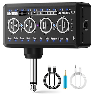 Foto 1 | Foto 1 | Amplificador De Auriculares Para Guitarra Donner Mini Turbo, Modelos De 10 Amperios, Sintonizador - Venta Internacional.