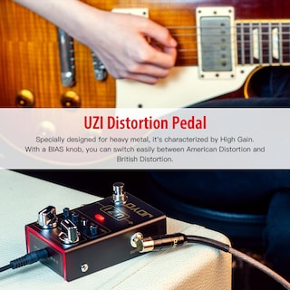 Foto 2 | Foto 2 | Guitarra Eléctrica De Heavy Metal Joyo Uzi R-03 Con Pedal De Distorsión - Venta Internacional.