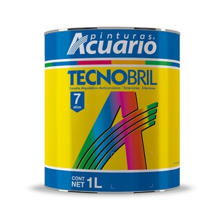 Foto 1 | Foto 1 | Esmalte Alquidalico Acuario 1 Lt Negro Mate (tecnobril)