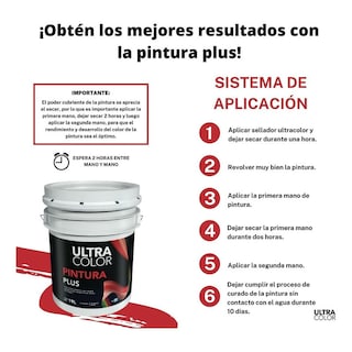 Foto 4 | Foto 4 | Cubeta De Pintura Vinilica Acrilica Lavable 19 Litros - Color Ostion