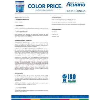 Foto 4 | Foto 4 | Galon De Pintura Vinilica Lavable Acuario Color Price 4lt - Color Durazno