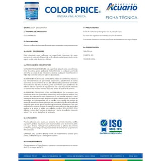 Foto 4 | Foto 4 | Galon De Pintura Vinilica Lavable Acuario Color Price 4lt - Color Ostion