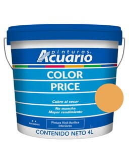 Foto 1 | Foto 1 | Galon De Pintura Vinilica Lavable Acuario Color Price 4lt - Color Ocre
