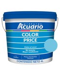 Galon De Pintura Vinilica Lavable Acuario Color Price 4lt - Color Azul Cielo
