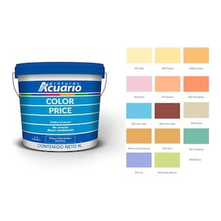Foto 2 | Foto 2 | Galon De Pintura Vinilica Lavable Acuario Color Price 4lt - Color Azul Cielo