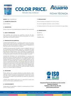 Foto 2 | Foto 2 | Cubeta De Pintura Vinilica Lavable Acuario Color Price 19lt - Color Blanco