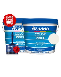 Foto 1 | Foto 1 | Combo 2 Galones Pintura Acuario 4l Vinílica Lavable + Brocha | Envío Gratis - Color Blanco Ostion