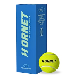 Foto 1 | Foto 1 | Pelotas De Padel Tenis Pro Hornet Padel Sin Presión 3 Bolas