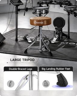 Foto 5 | Foto 5 | Drum Throne Donner Dt-150 Professional Hydraulic Marrón - Venta Internacional.