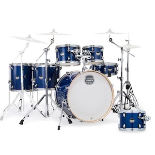 Foto 1 | Foto 1 | Batería Acústica Mars Midnight Blue Mapex Mm529sf-7pch-od-s Color Azul Con Banco