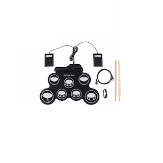 Foto 1 | Foto 1 | Juego de Batería Electrónica Usb Digital y Portátil 7pzas Eo Safe Imports Esi-8139 Negro