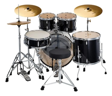 Foto 2 | Foto 2 | Bateria Acustica 5 Piezas Negro Con Juego Atriles Y Asiento (usado)