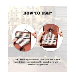 Foto 3 | Foto 3 | Instrumento Musical Kalimba Belug Marrón 17 Teclas