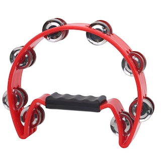 Foto 1 | Foto 1 | Pandereta Tambourine Crescent De Una Hilera Para Cantar Color Rojo - Venta Internacional.