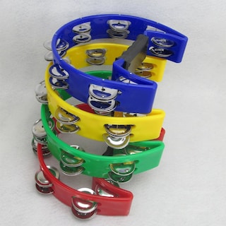 Foto 4 | Foto 4 | Pandereta Tambourine Crescent De Una Hilera Para Cantar Color Rojo - Venta Internacional.