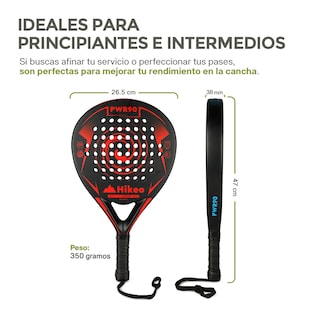 Foto 4 | Foto 4 | Palas de Pádel con Fundas Pelotas Y Grips Set de 2 Raquetas Y Accesorios Hikeo 83660