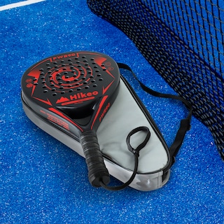 Foto 7 | Foto 7 | Pala De Padel Con 3 Pelotas Funda Grip Raqueta 100% Fibra De Carbono Hikeo Rojo 83696-re