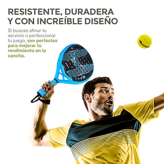 Foto 8 | Foto 8 | Pala De Pádel Premium Con Funda 3 Pelotas Y Grip Todos Niveles, Hikeo, Color Azul