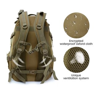 Foto 2 | Foto 2 | Mochila Táctica de Camping Eo Safe Imports ESI-10414 Beige Impermeable