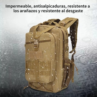 Foto 3 | Foto 3 | Mochila Táctica Militar de Camping Exterior Eo Safe Imports ESI-10454 Beige Impermeable