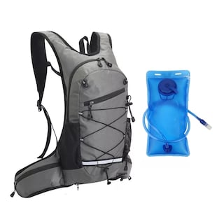 Foto 1 | Foto 1 | Mochila Hidratación Campismo Y Ciclismo Con Bolsa Agua Eo Safe Imports Esi-11877 Gris