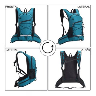 Foto 2 | Foto 2 | Mochila Hidratación Campismo Y Ciclismo Con Bolsa Agua Eo Safe Imports Esi-11878  Azul
