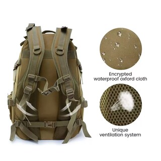 Foto 2 | Foto 2 | Mochila Tactica De Cámping Impermeable Gran Capacidad 45l Eo Safe Imports Esi-11866 Beige
