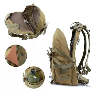 Foto 3 | Foto 3 | Mochila Tactica De Cámping Impermeable Gran Capacidad 45l Eo Safe Imports Esi-11866 Beige