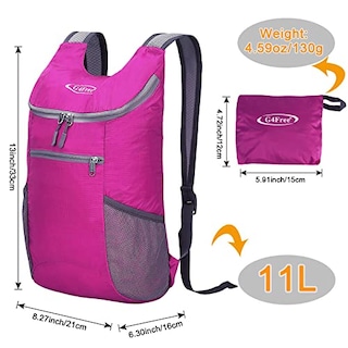 Foto 3 | Foto 3 | Mochila G4free, Ligera Y Plegable Para Hombros, Capacidad De 11 Litros - Venta Internacional.
