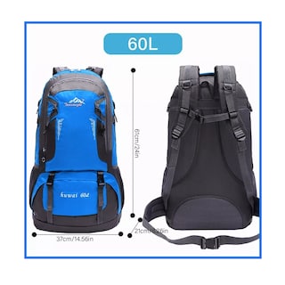 Foto 3 | Foto 3 | Mochila Viaje De Senderismo De 60l Para Acampar Impermeable Eo Safe Imports Esi-13855 Multicolor