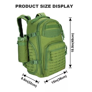 Foto 4 | Foto 4 | Mochila Militar Táctica Camping Impermeable Alta Calidad Eo Safe Imports Esi-13716 Verde