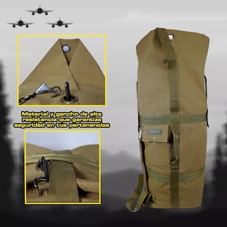 Foto 3 | Foto 3 | Mochila Tactica Militar Maleta Saco Eo Safe Imports Esi-14421 Beige