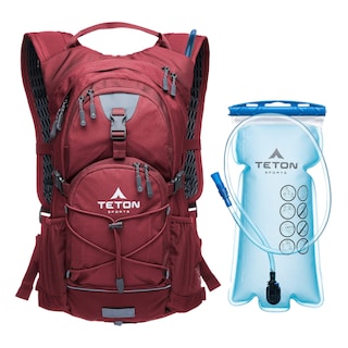 Foto 1 | Foto 1 | Mochila De Hidratación Oasis 22l Roja Con Bolsa De Agua De 3l Teton