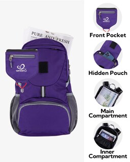 Foto 5 | Foto 5 | Mochila Waterfly Pequeña, Ligera Y Plegable De 20 Litros Para Viajes - Venta Internacional.