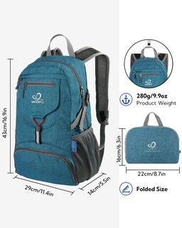 Foto 3 | Foto 3 | Mochila Waterfly Pequeña, Ligera Y Plegable De 20 Litros Para Viajes - Venta Internacional.