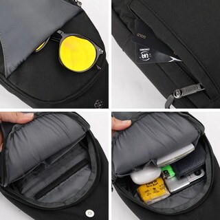 Foto 3 | Foto 3 | Mochila Bandolera Waterfly Antirrobo Para Viajes Y Senderismo, Color Negro - Venta Internacional.