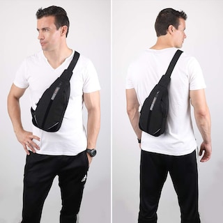 Foto 7 | Foto 7 | Mochila Bandolera Waterfly Antirrobo Para Viajes Y Senderismo, Color Negro - Venta Internacional.