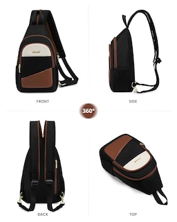 Foto 7 | Foto 7 | Bandolera Lovevook Para Mujer, Mochila Convertible, Color Negro - Venta Internacional.