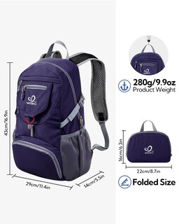 Foto 3 | Foto 3 | Mochila Waterfly Pequeña, Ligera Y Plegable De 20 Litros Para Viajes - Venta Internacional.