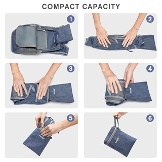 Foto 6 | Foto 6 | Mochila G4free De 20 Litros, Plegable, Ligera, Azul Oscuro - Venta Internacional.