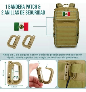 Foto 4 | Foto 4 | Mochila Xtellar Táctica Militar 45l, Multifuncional, Con Accesorios, Color Caqui
