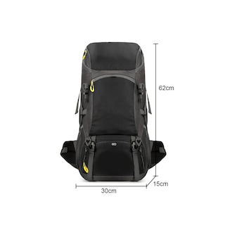 Foto 3 | Foto 3 | Mochila Impermeable Para Camping Senderismo 50l Eo Safe Imports Esi-19647 Negro